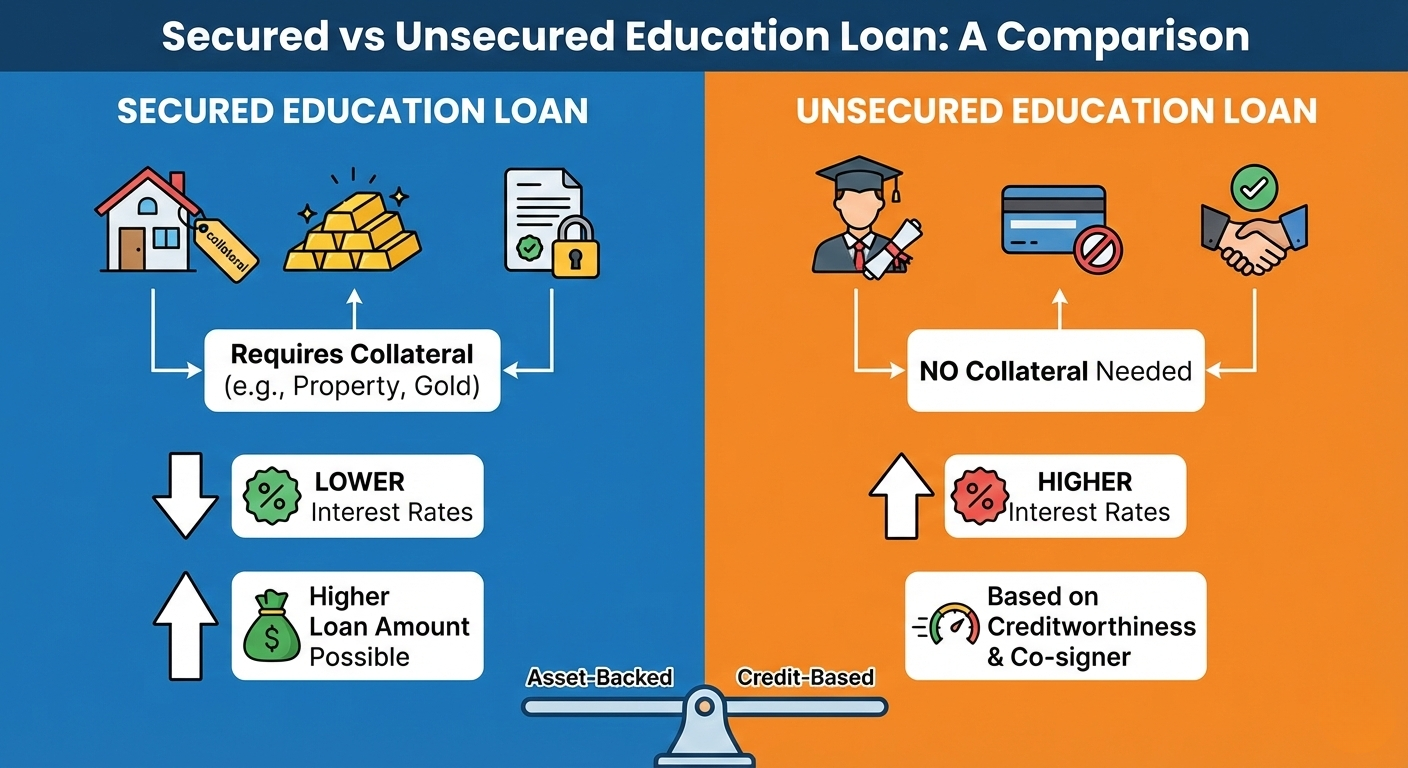 WERISE DSA Secured vs Unsecured Education Loan – Which Is Better?