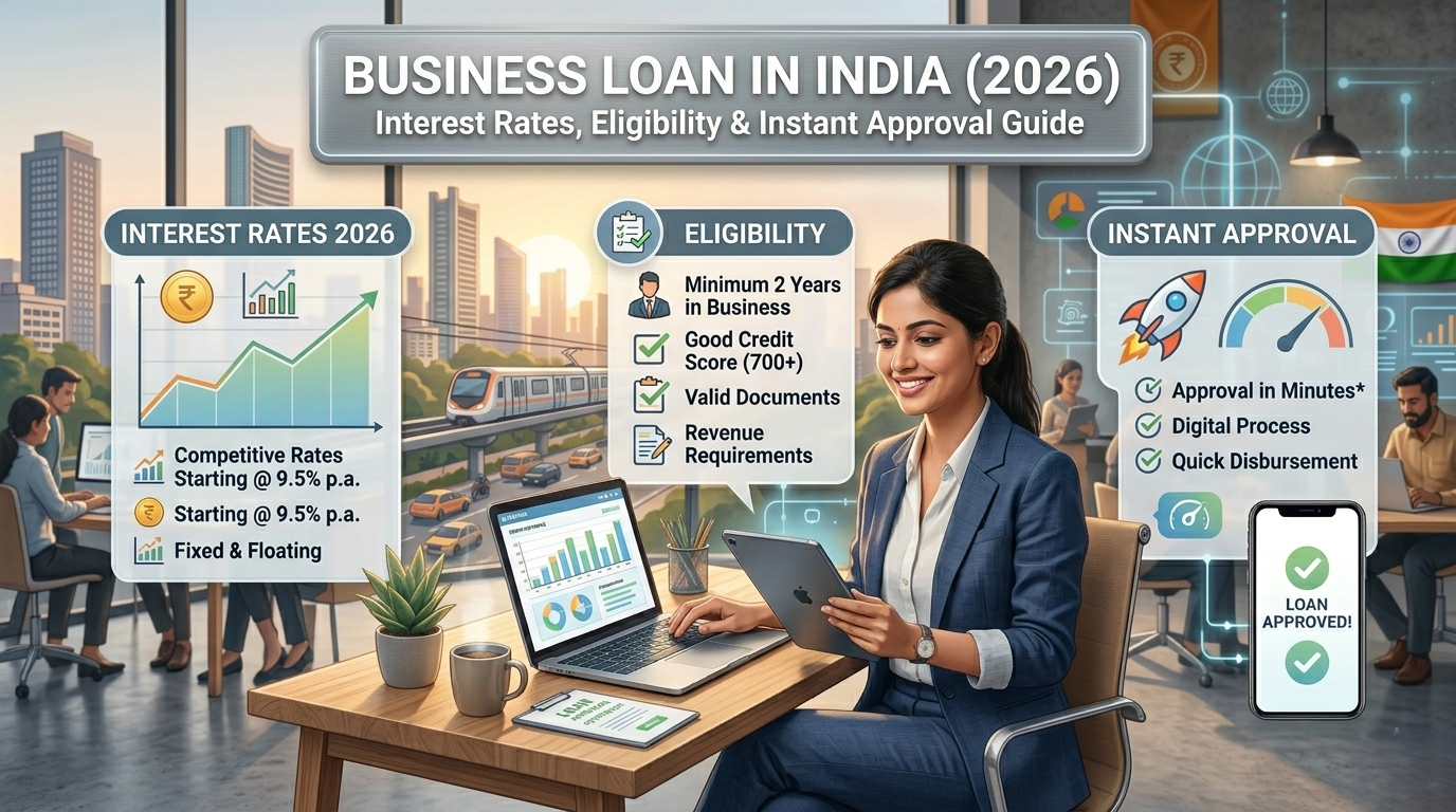 Business Loan in India (2026): Interest Rates, Eligibility & Instant Approval Guide