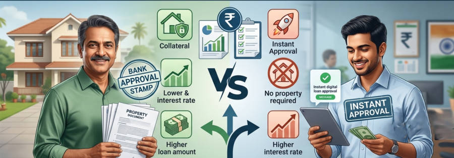 WERISE DSA Loan Against Property vs Personal Loan