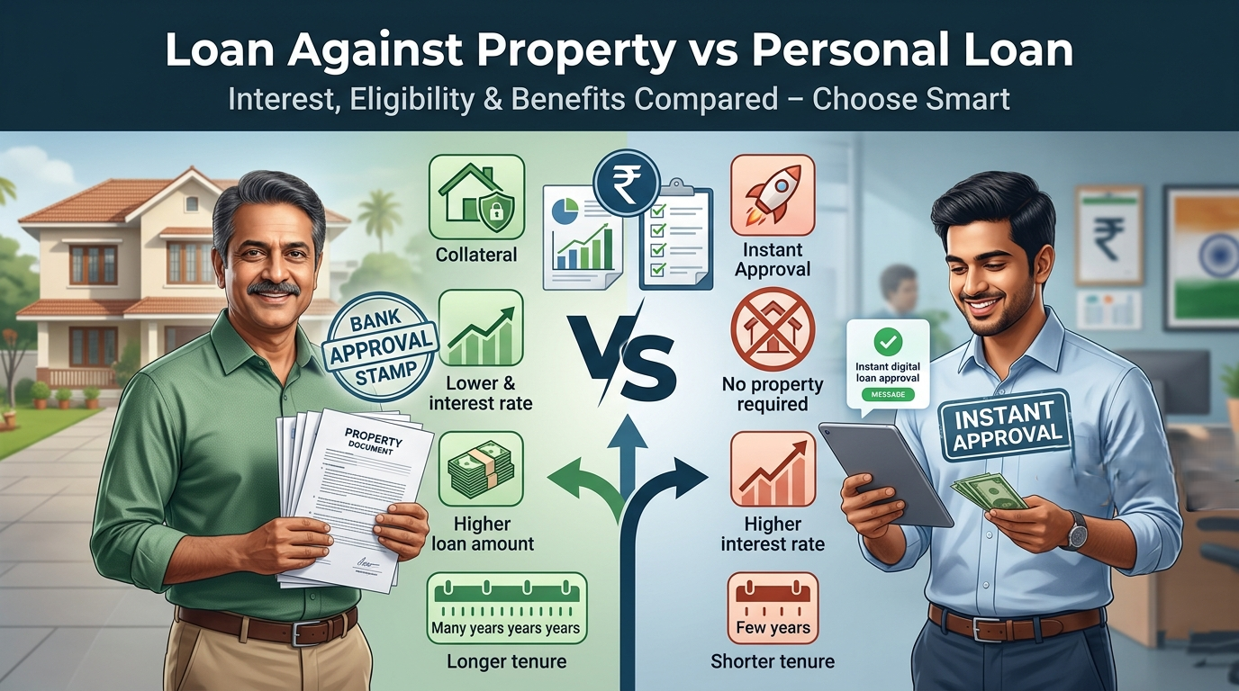 WERISE DSA Loan Against Property vs Personal Loan